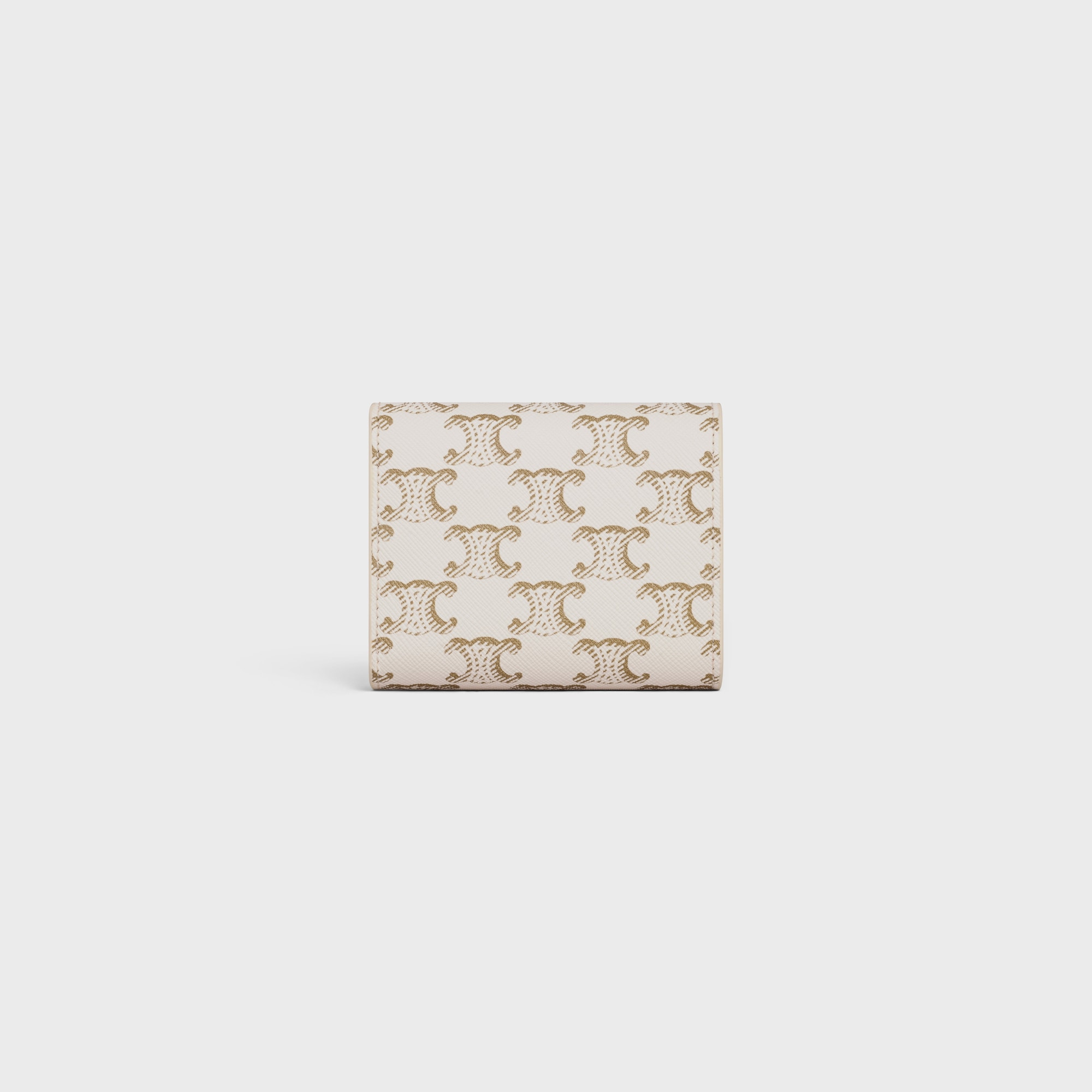 SMALL FLAP WALLET TRIOMPHE IN TRIOMPHE CANVAS TAN - Image 3